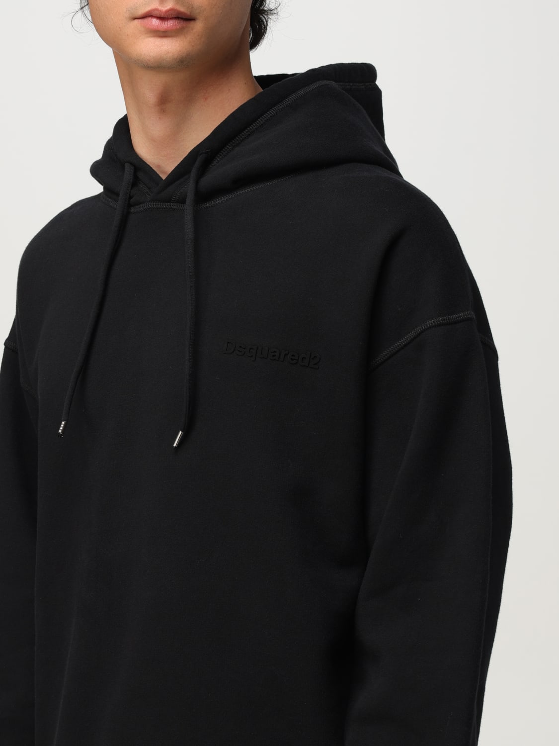 DSQUARED2 SWEATSHIRT: Sweatshirt herren Dsquared2, Schwarz - Img 3