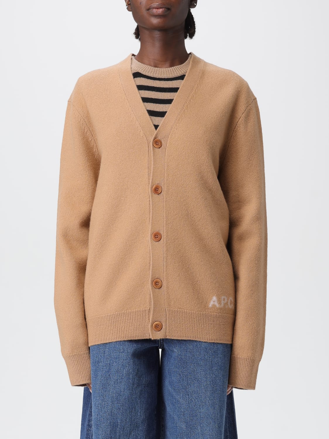 A.P.C. PULLOVER: Pullover damen A.P.C., Beige - Img 1