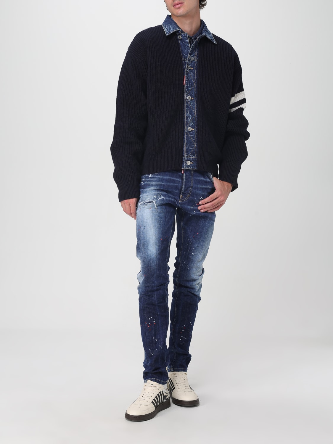 DSQUARED2 SWEATER: Cardigan men Dsquared2, Blue - Img 2