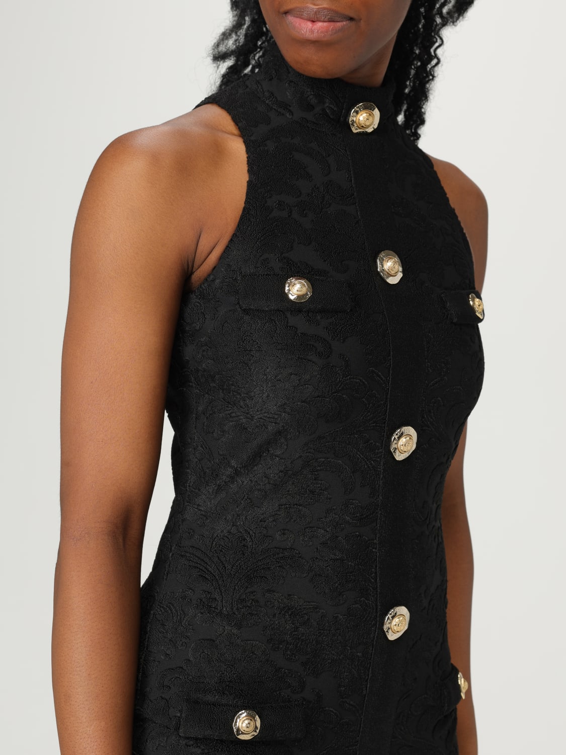 BALMAIN DRESS: Dress woman Balmain, Black - Img 4