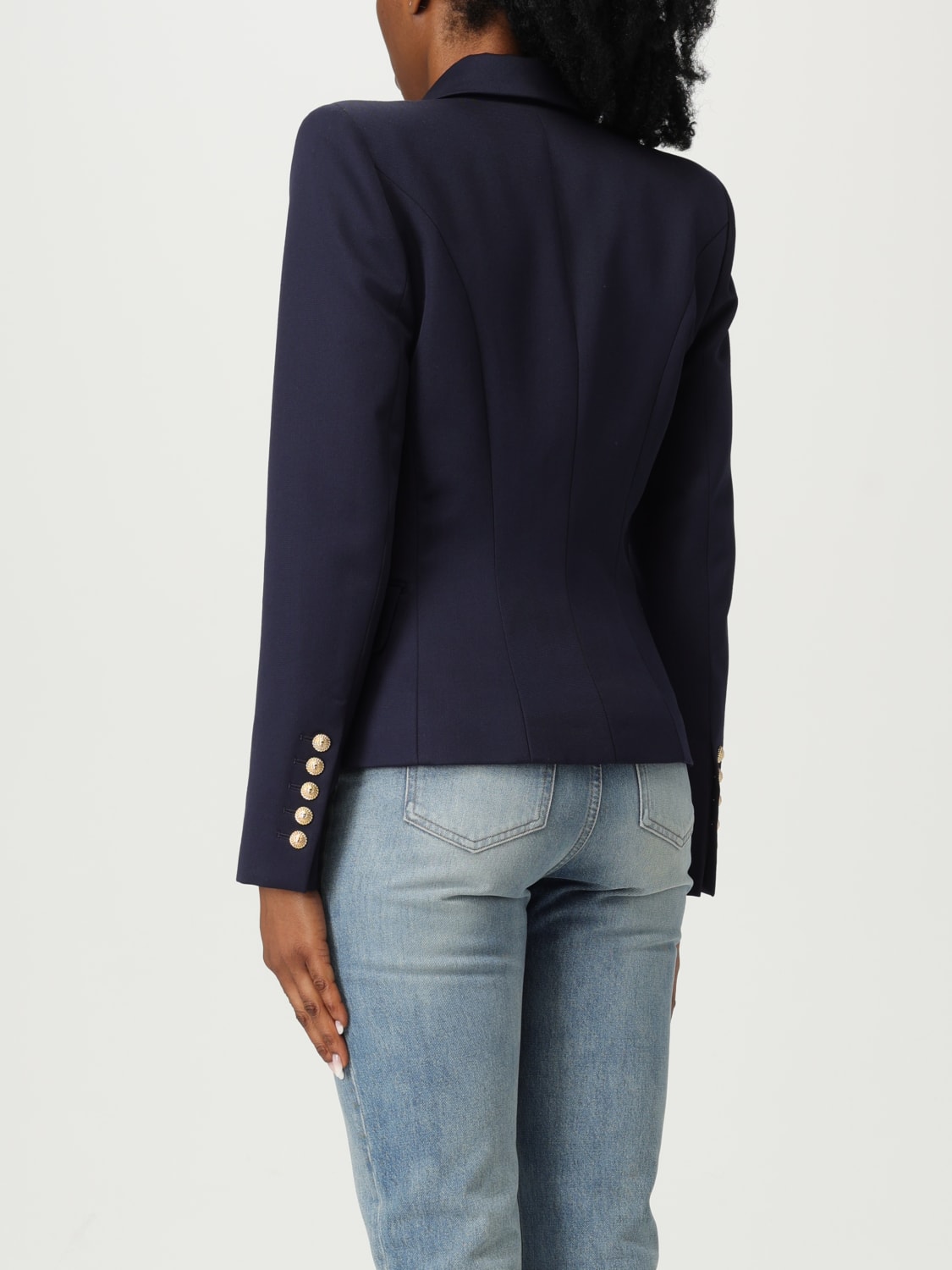 BALMAIN CHAQUETA: Chaqueta mujer Balmain, Marino - Img 3