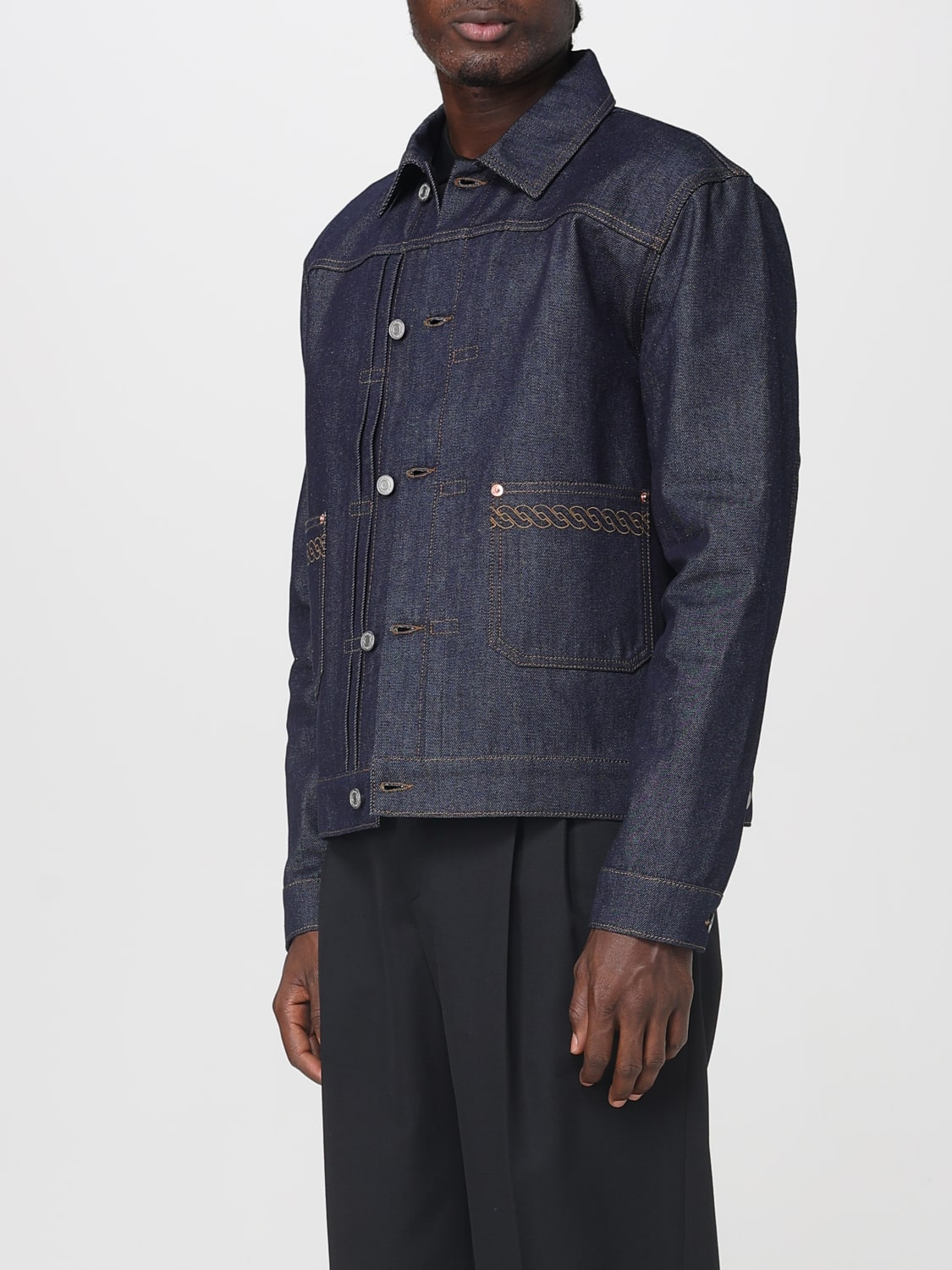 DRÔLE DE MONSIEUR JACKET: Jacket men Drôle De Monsieur, Denim - Img 3