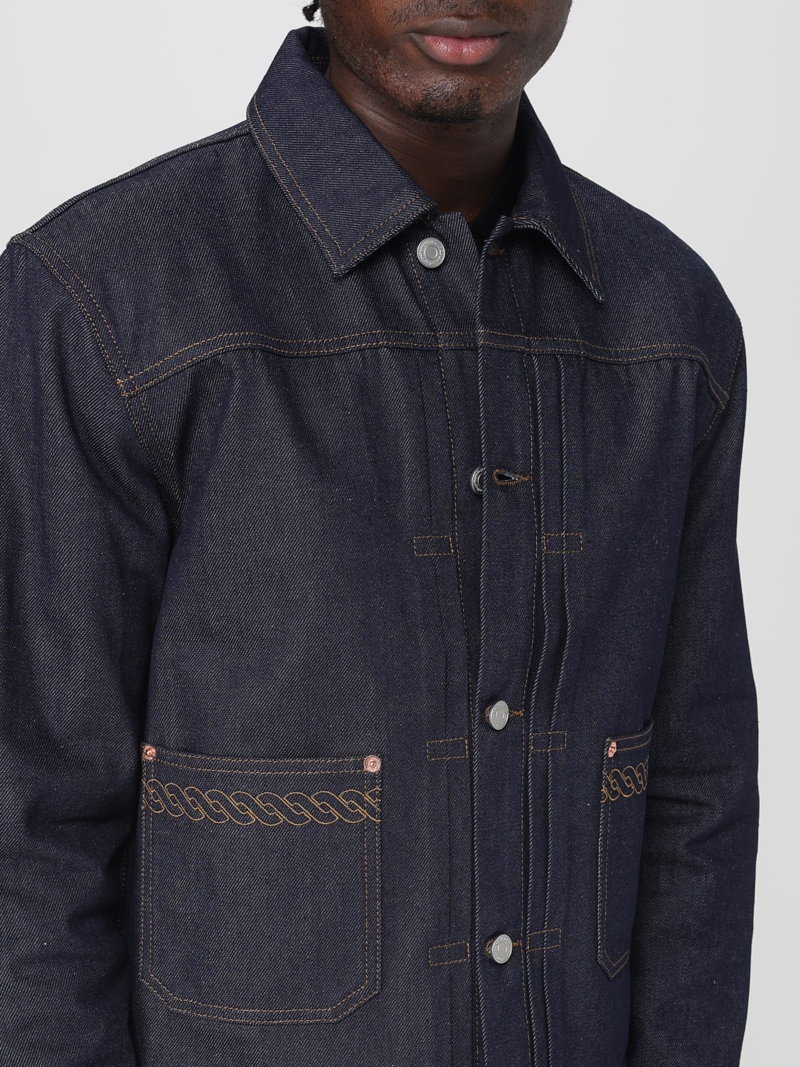 DRÔLE DE MONSIEUR JACKET: Jacket men Drôle De Monsieur, Denim - Img 4