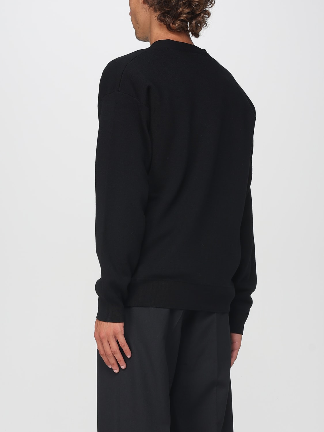 DRÔLE DE MONSIEUR 毛衣: 毛衣 男士 Drôle De Monsieur, 黑色 - Img 3