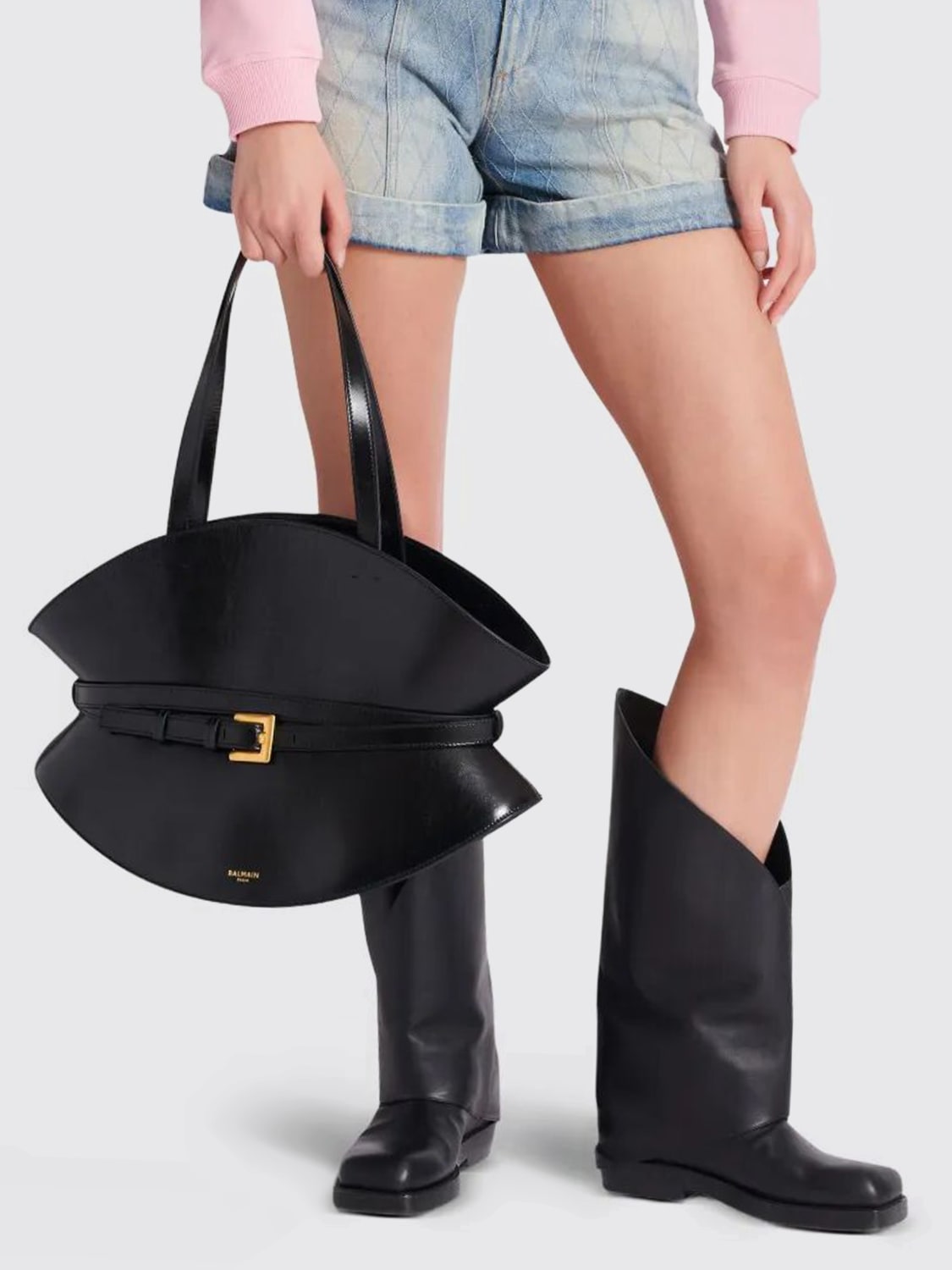 BALMAIN SHOULDER BAG: Shoulder bag woman Balmain, Black - Img 2