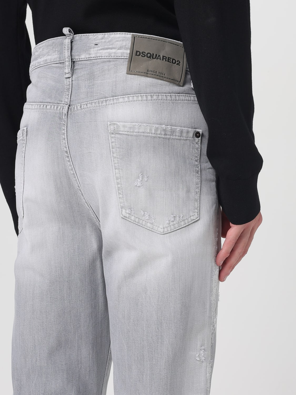 DSQUARED2 JEANS: Jeans hombre Dsquared2, Gris - Img 4