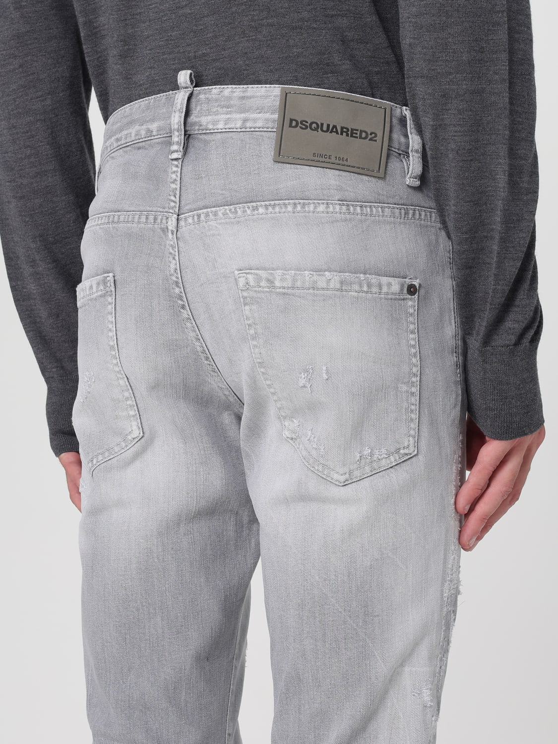 DSQUARED2 JEANS: Jeans homme Dsquared2, Gris - Img 3