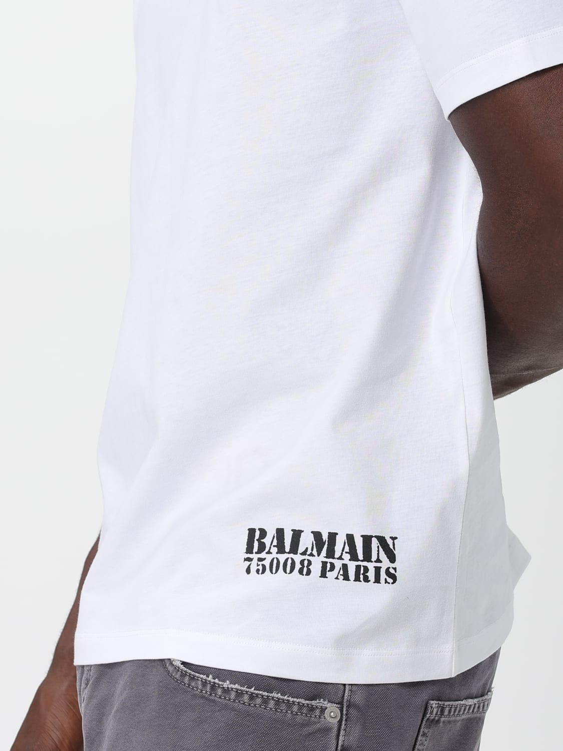BALMAIN T-SHIRT: T-shirt men Balmain, White - Img 5