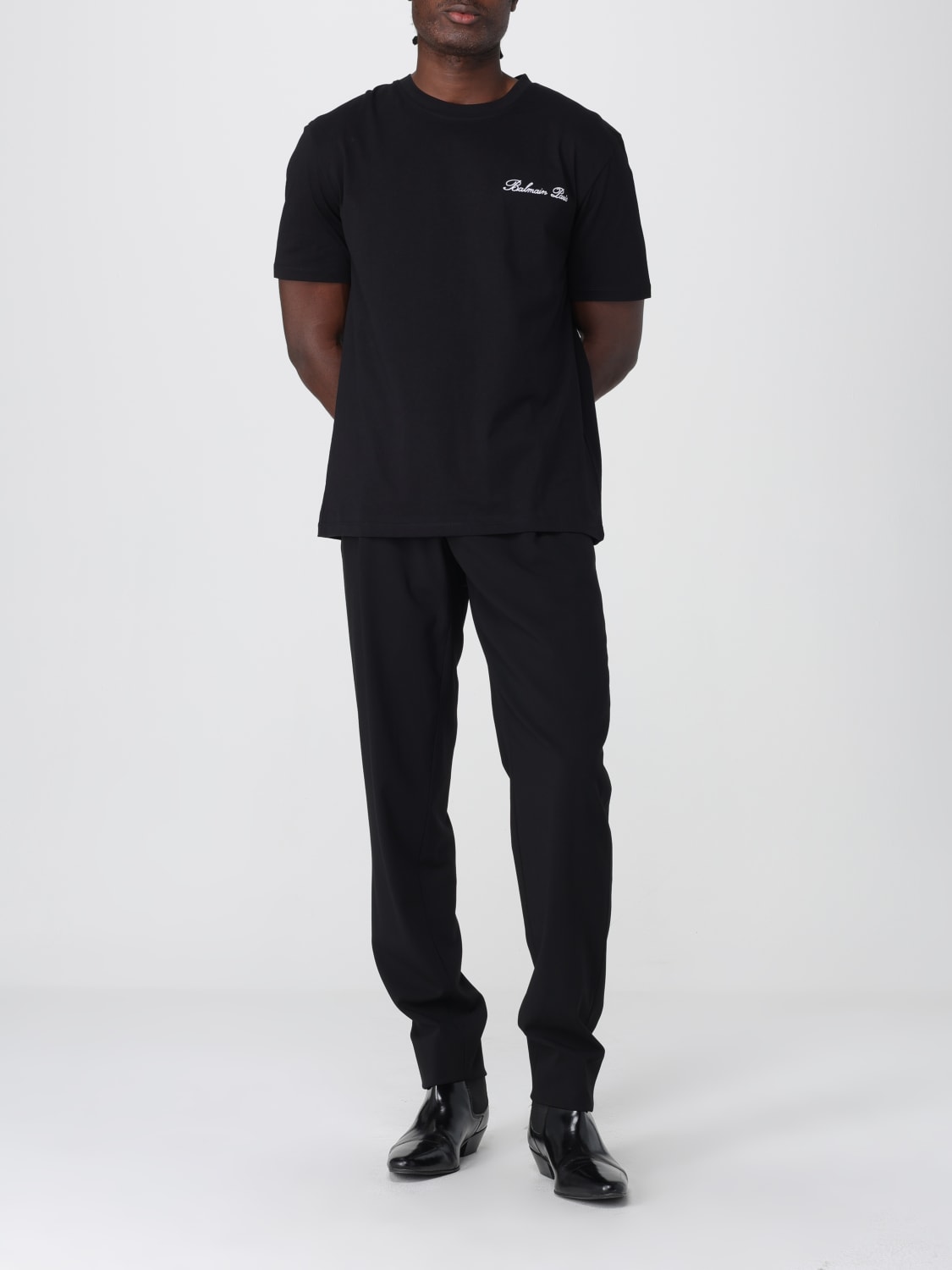 BALMAIN T-SHIRT: T-shirt men Balmain, Black - Img 2