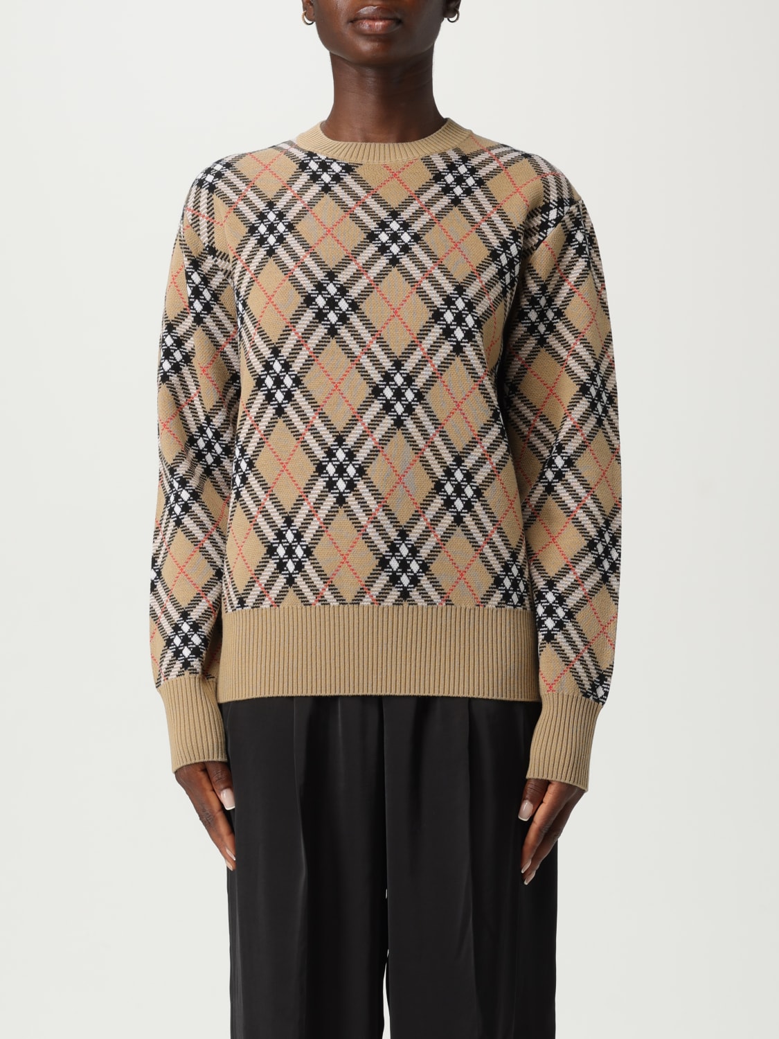 BURBERRY СВИТЕР: Свитер Женское Burberry, Песочный - Img 1