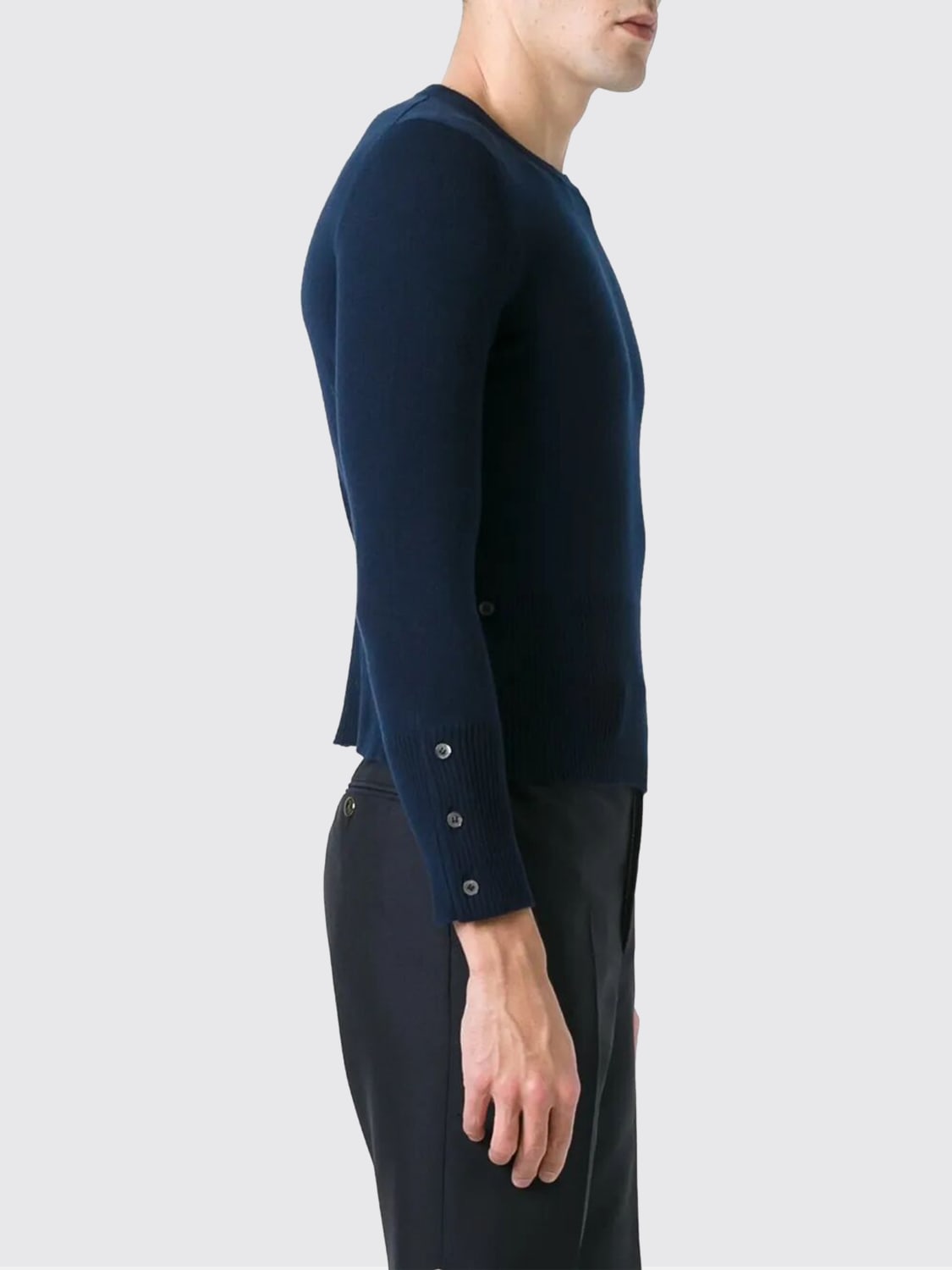 THOM BROWNE SWEATER: Sweater men Thom Browne, Navy - Img 3