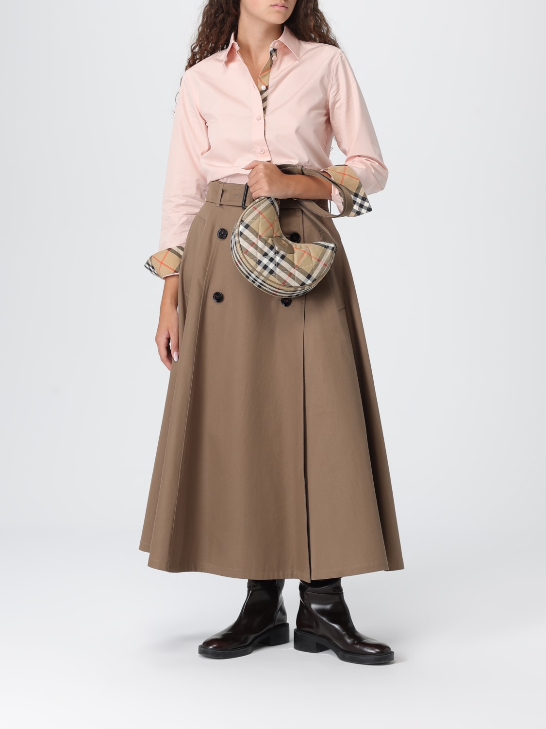 BURBERRY MINI BAG: Shoulder bag woman Burberry, Earth - Img 2