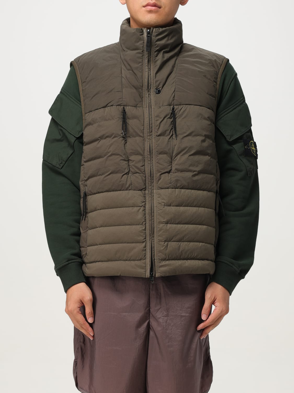 STONE ISLAND WESTE: Weste herren Stone Island, Grün - Img 1