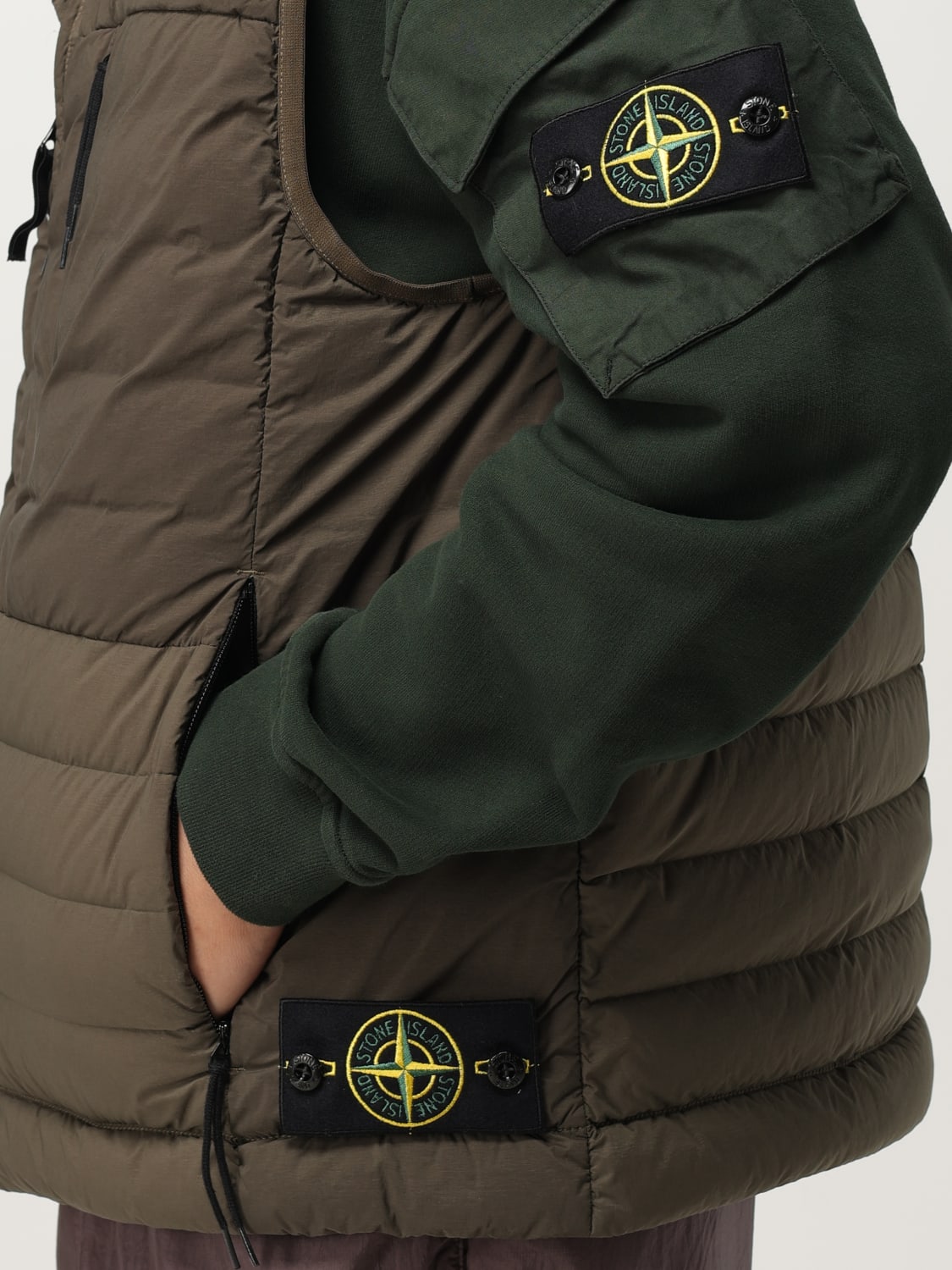 STONE ISLAND WESTE: Weste herren Stone Island, Grün - Img 5