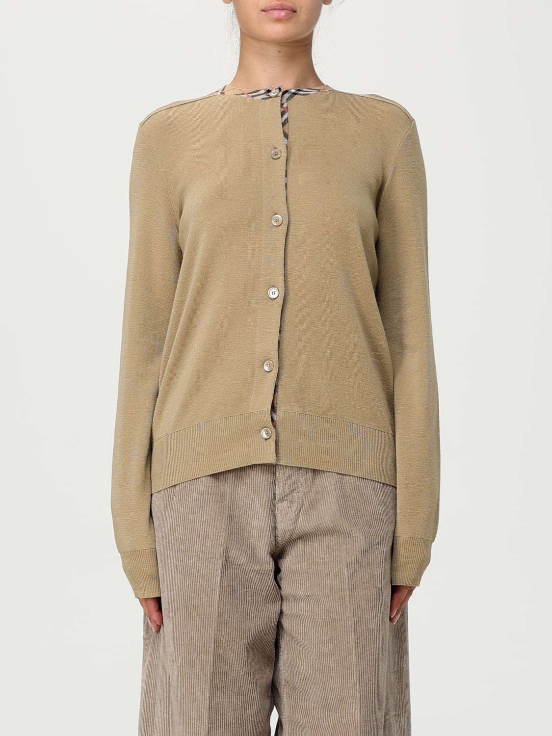 BURBERRY SWEATER: Sweater woman Burberry, Beige - Img 1