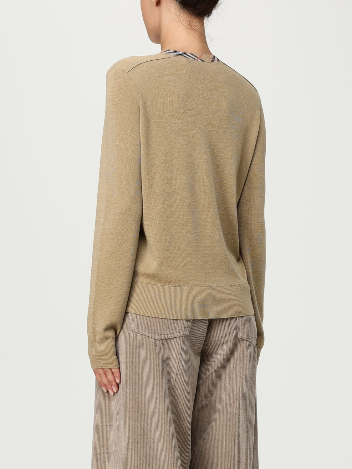 BURBERRY SWEATER: Sweater woman Burberry, Beige - Img 3