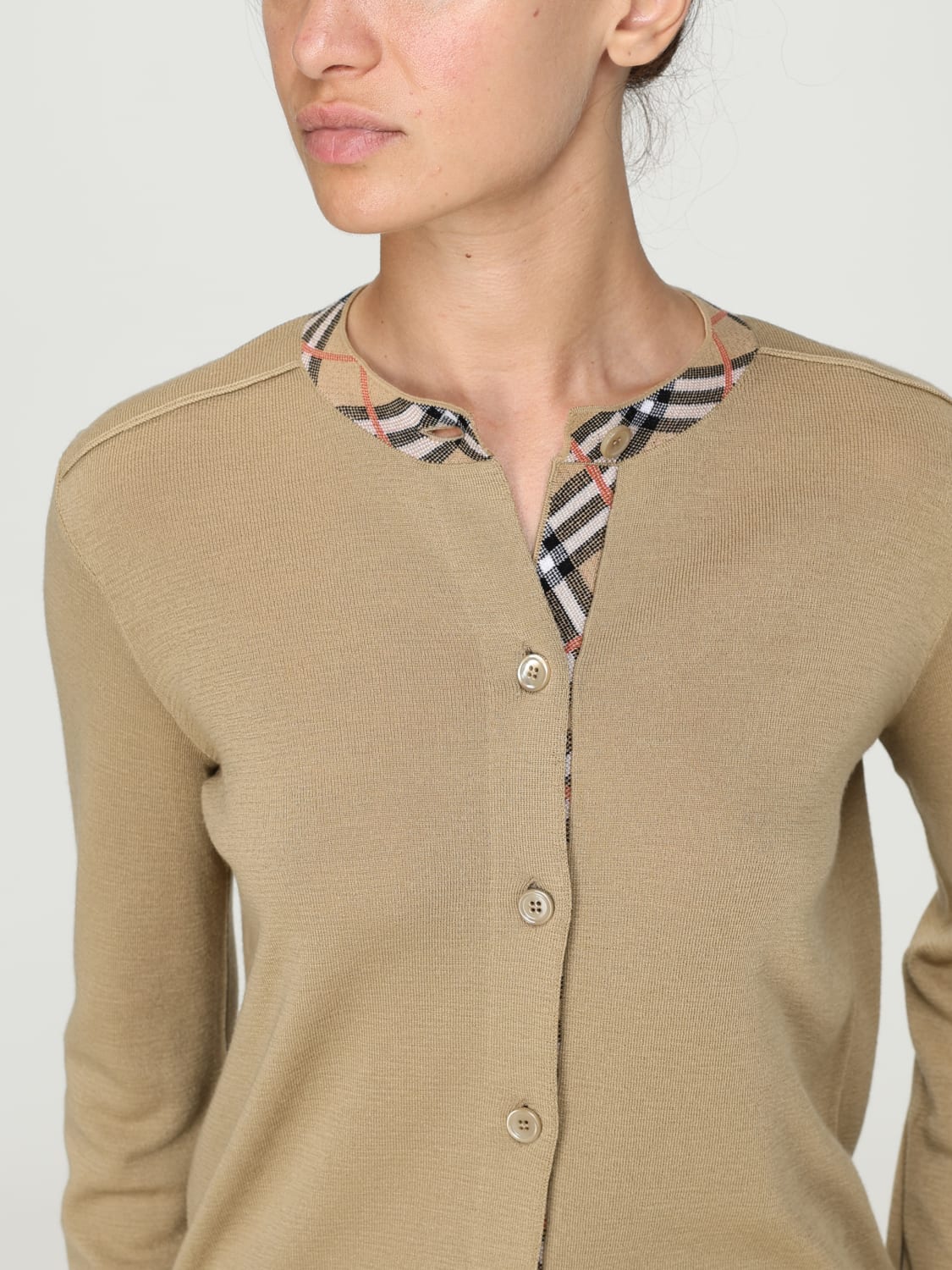 BURBERRY SWEATER: Sweater woman Burberry, Beige - Img 5