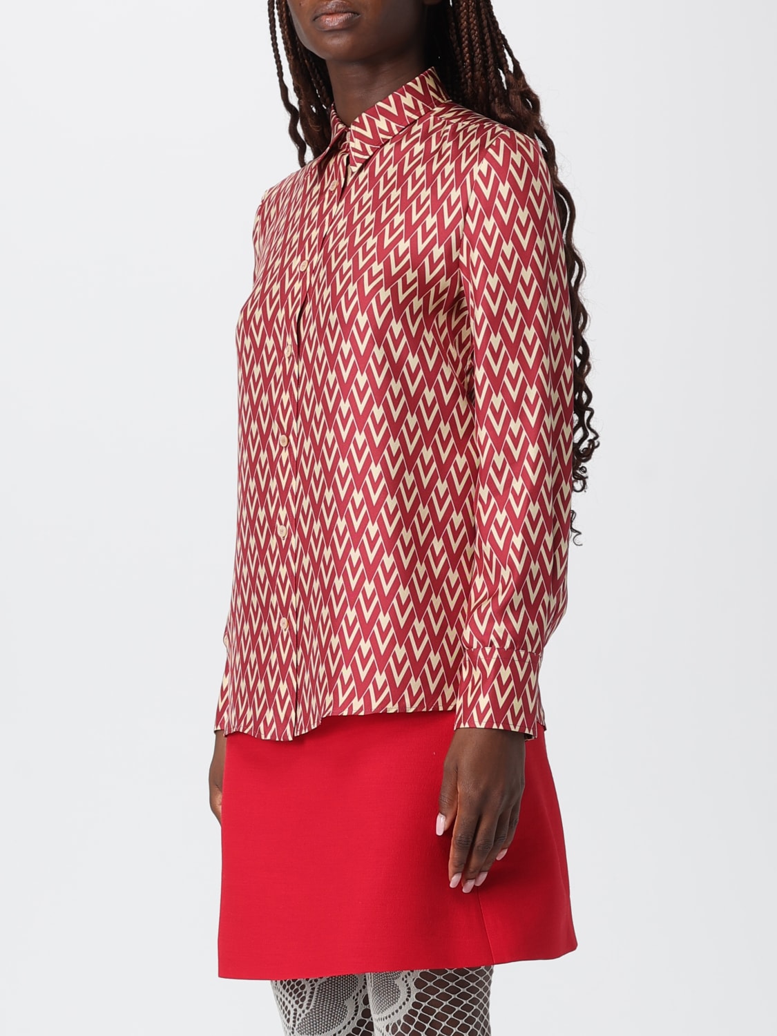 VALENTINO SHIRT: Shirt woman Valentino, Red - Img 4