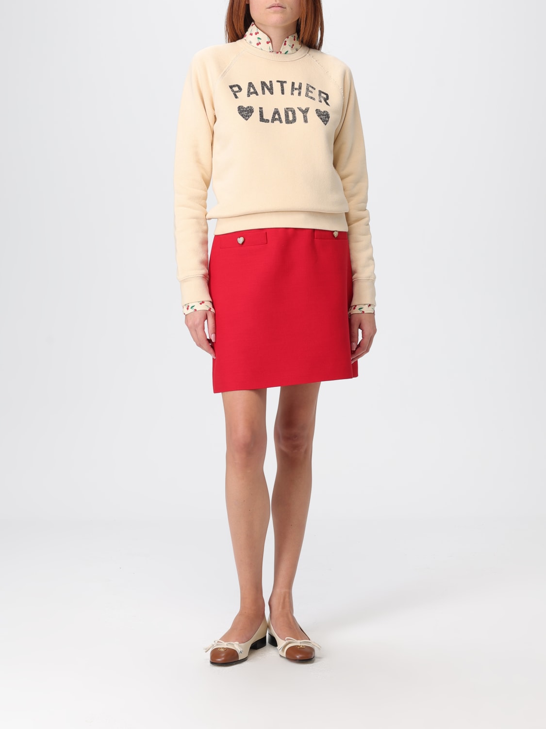 VALENTINO SWEATSHIRT: Sweatshirt woman Valentino, Beige - Img 2
