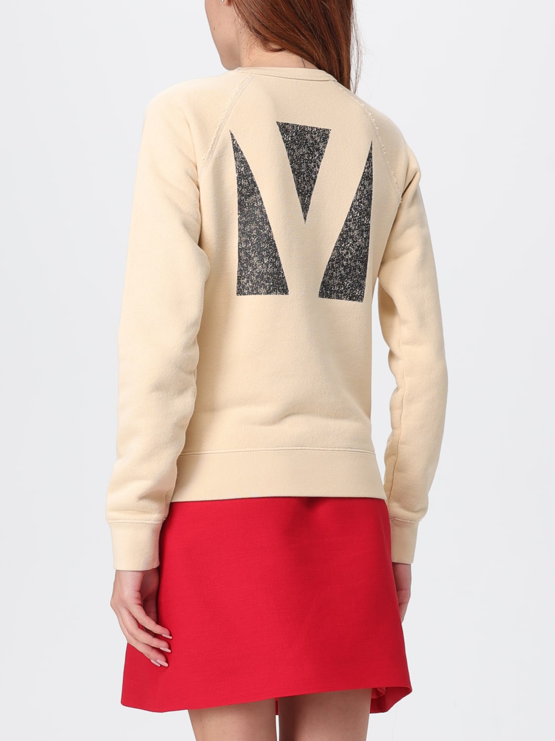 VALENTINO SWEATSHIRT: Sweatshirt woman Valentino, Beige - Img 3