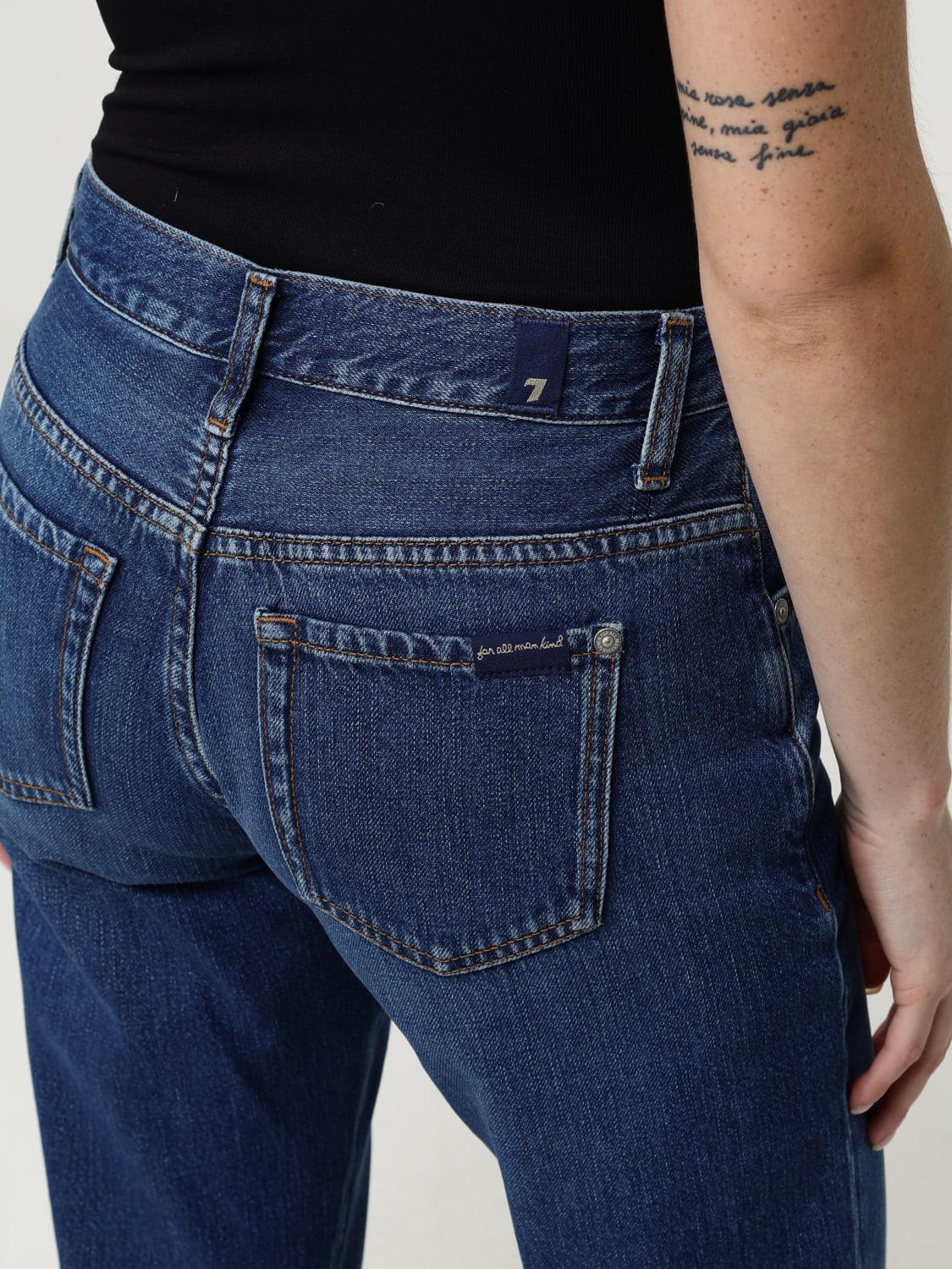 7 FOR ALL MANKIND JEANS: Jeans woman 7 For All Mankind, Navy - Img 3