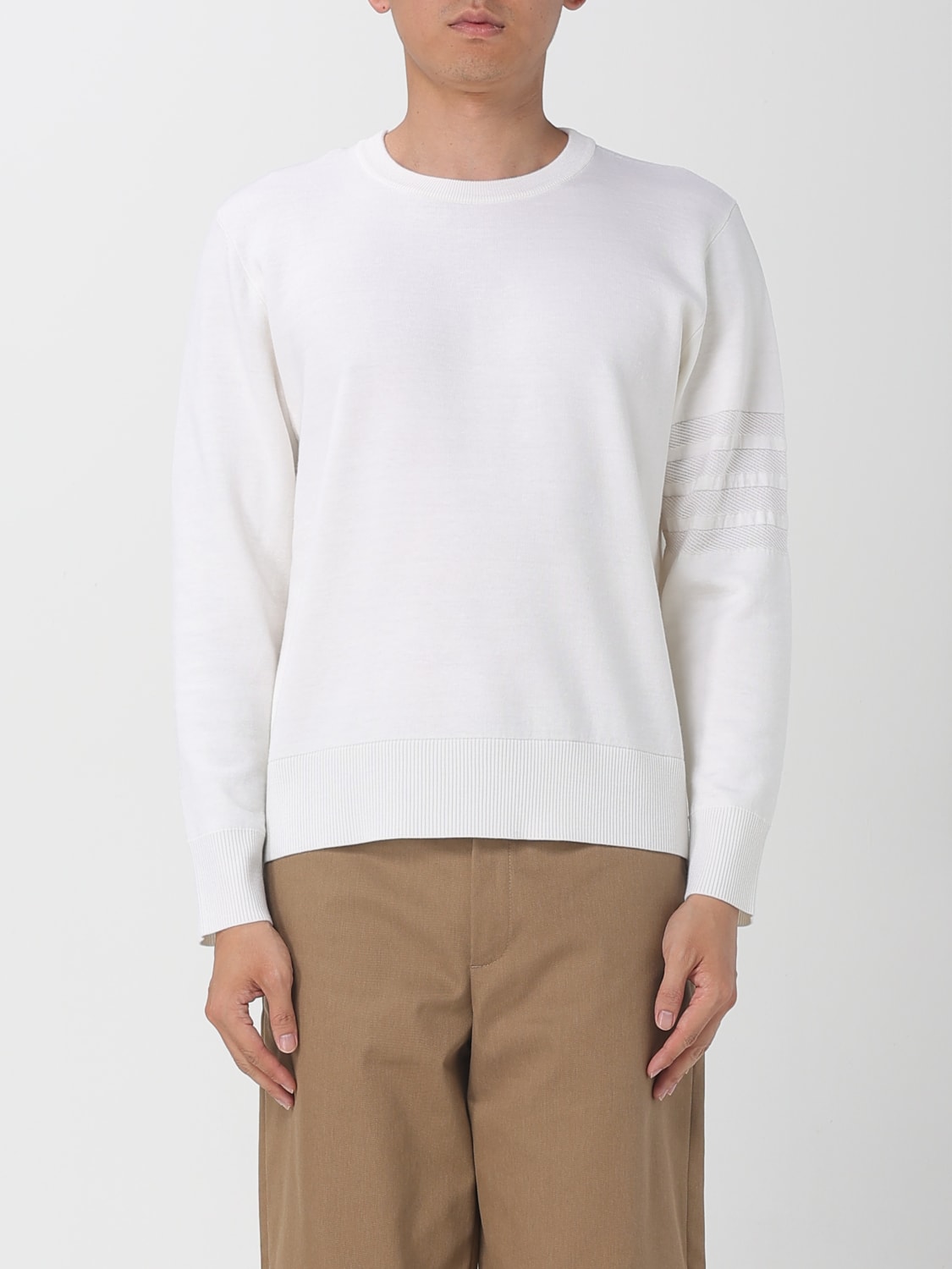 THOM BROWNE SWEATER: Sweater men Thom Browne, White - Img 1