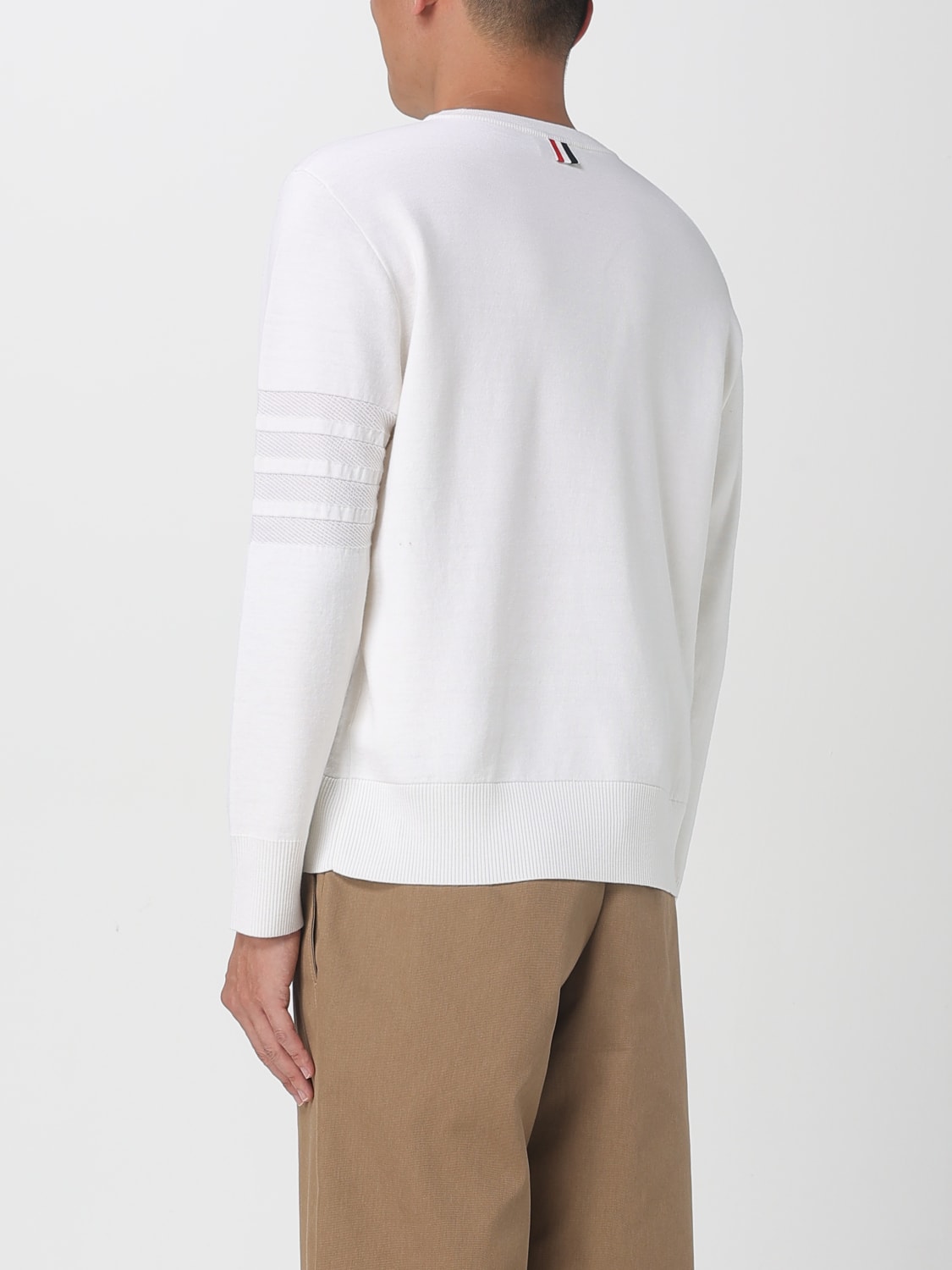 THOM BROWNE SWEATER: Sweater men Thom Browne, White - Img 3