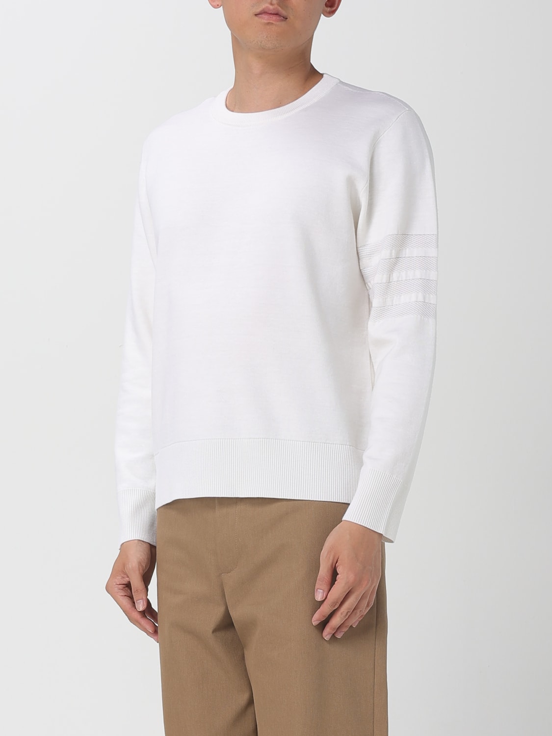 THOM BROWNE SWEATER: Sweater men Thom Browne, White - Img 4