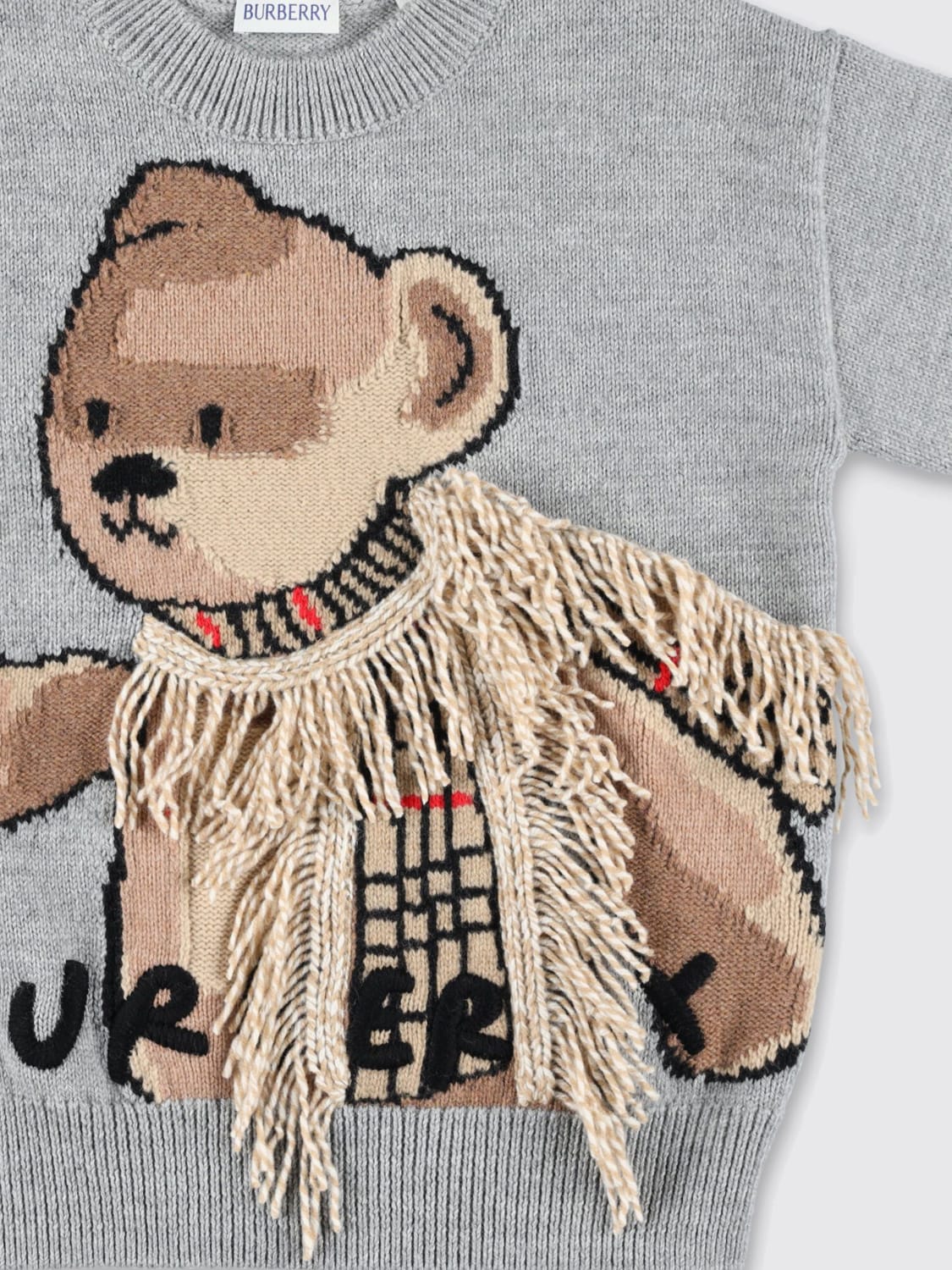 BURBERRY PULL: Pull enfant Burberry, Gris - Img 3