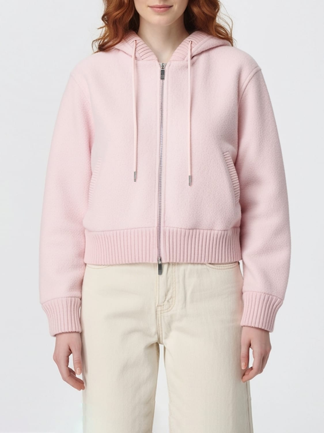 THOM BROWNE SWEATSHIRT: Sweatshirt woman Thom Browne, Pink - Img 1