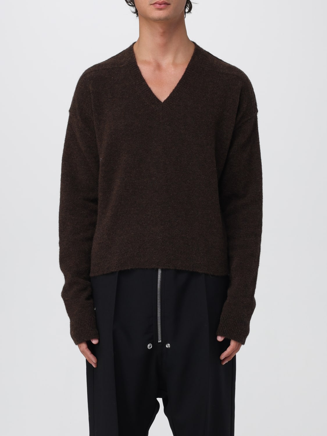 RICK OWENS SWEATER: T-shirt men Rick Owens, Brown - Img 1