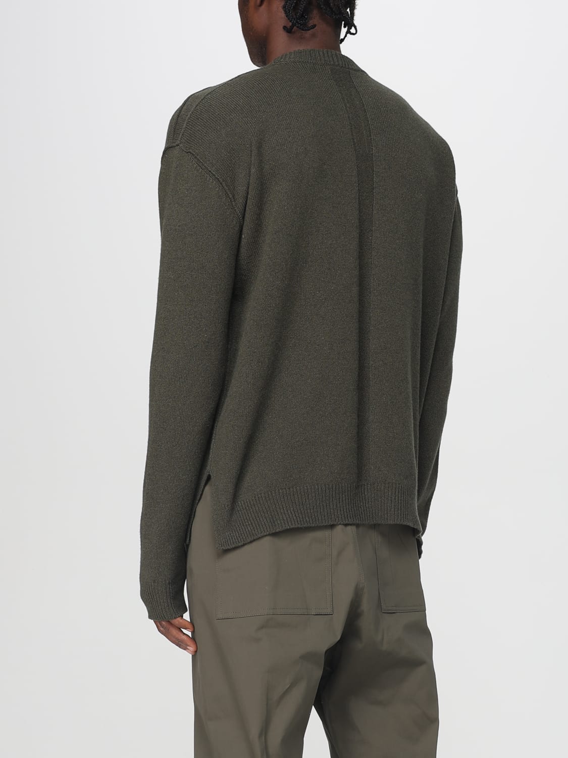 RICK OWENS 毛衣: T恤 男士 Rick Owens, 森林绿色 - Img 3