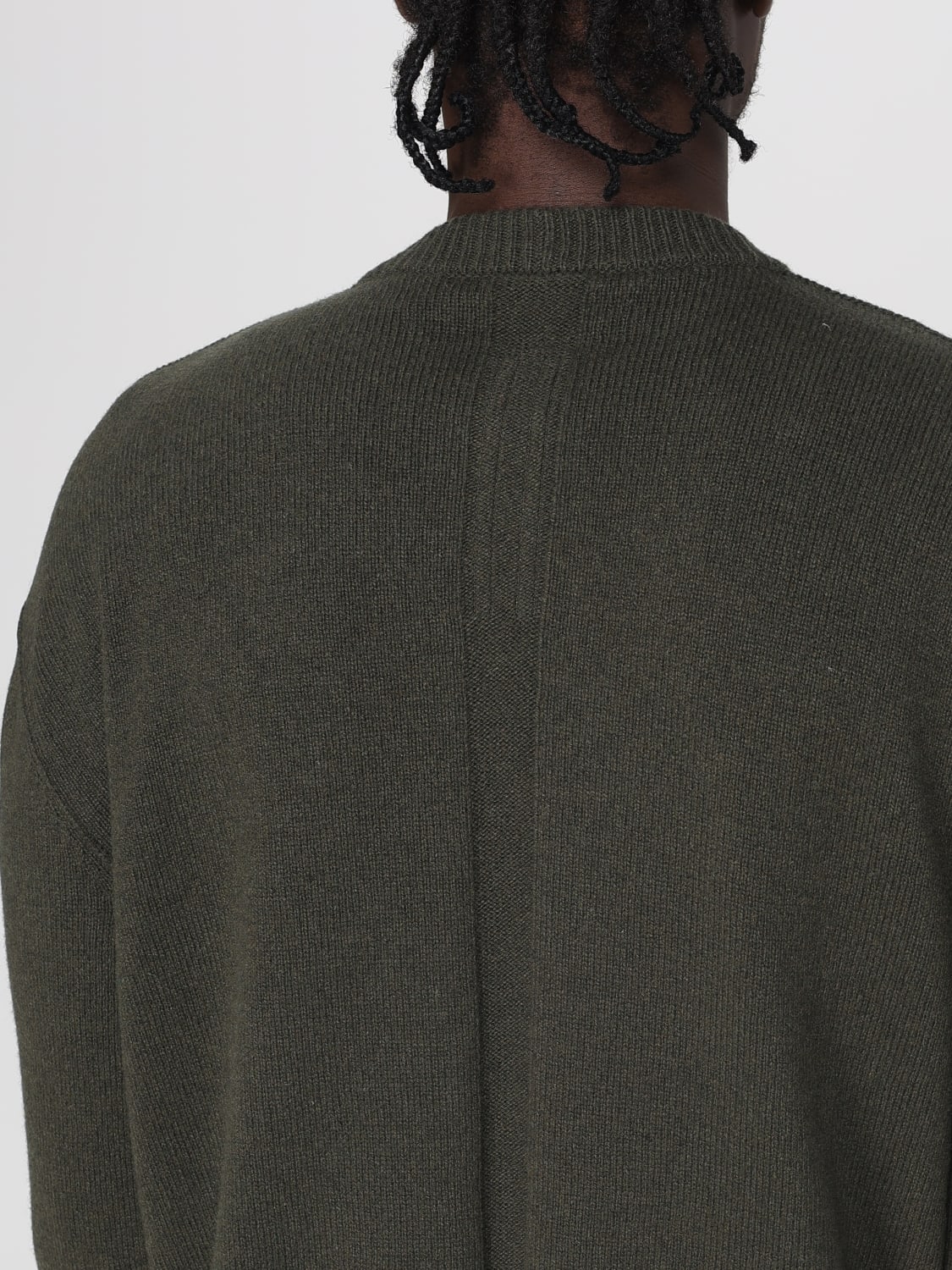 RICK OWENS 毛衣: T恤 男士 Rick Owens, 森林绿色 - Img 5