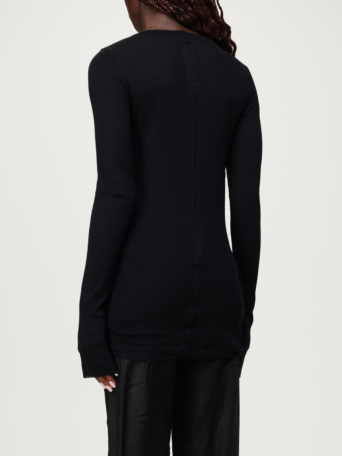 RICK OWENS TOP: T-shirt woman Rick Owens, Black - Img 3