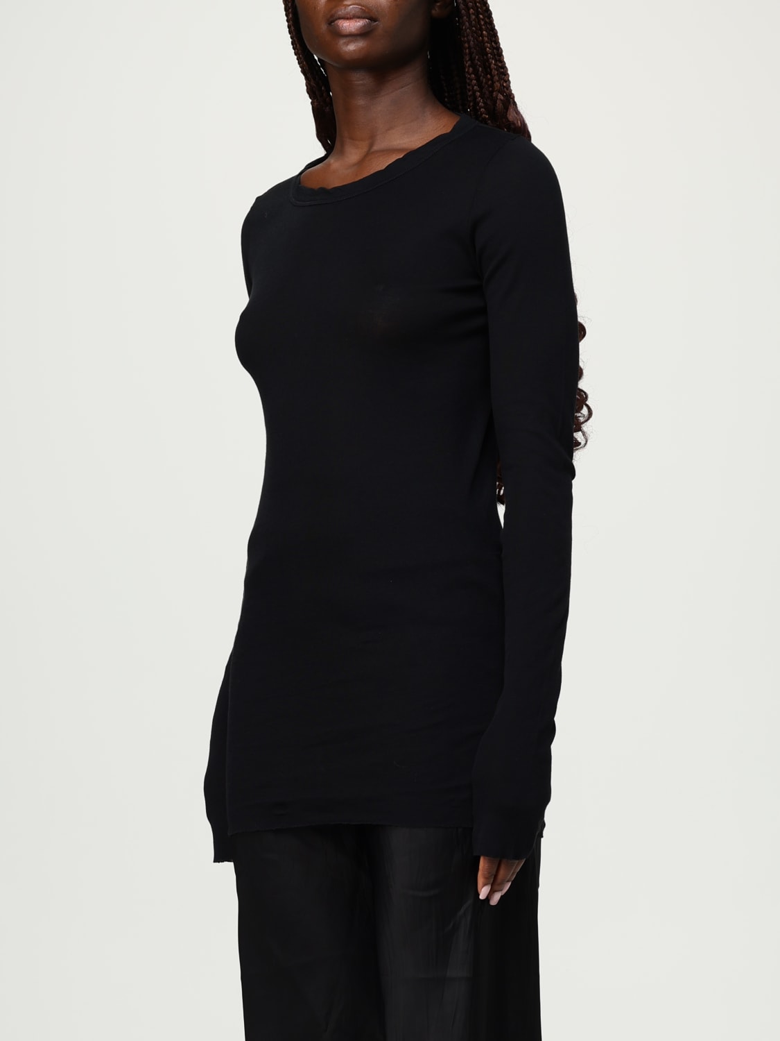 RICK OWENS TOP: T-shirt woman Rick Owens, Black - Img 4