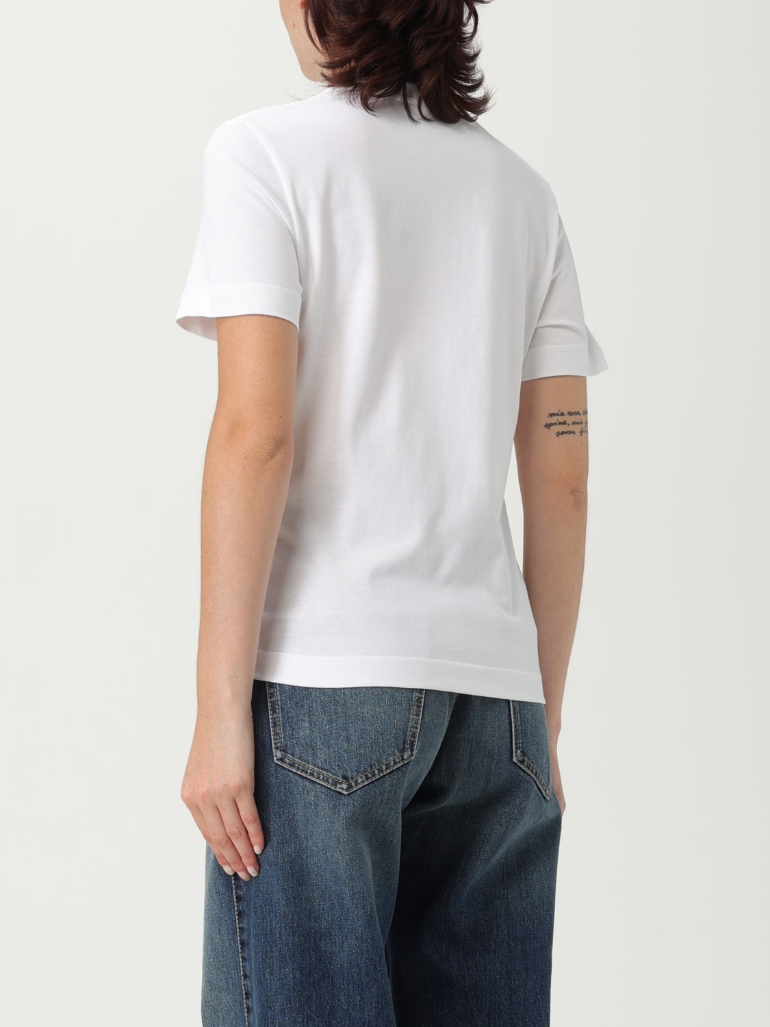 JACQUEMUS T-SHIRTS: T-shirt in cotone con logo Jacquemus, Bianco - Img 2