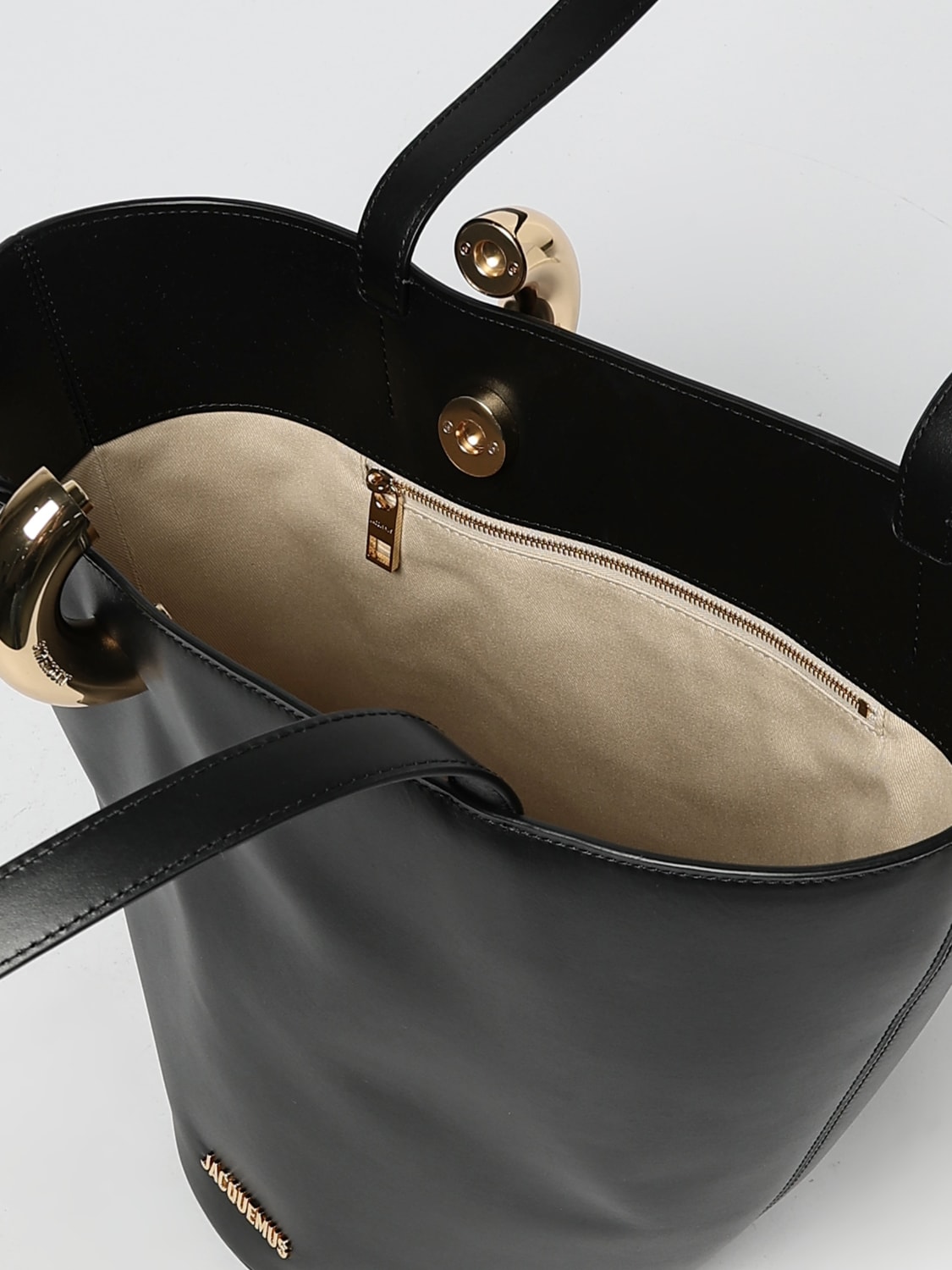JACQUEMUS SCHULTERTASCHE: Schultertasche damen Jacquemus, Schwarz - Img 5