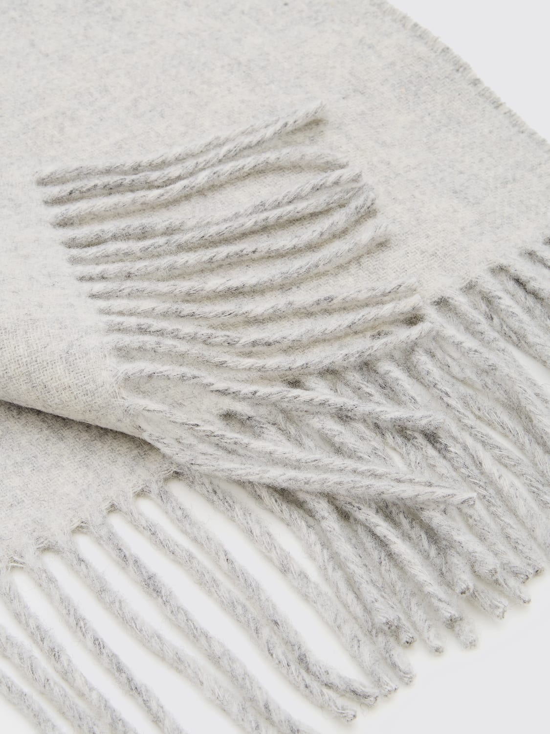 JACQUEMUS SCIARPA: Sciarpa Jacquemus in lana con logo jacquard , Grigio - Img 2