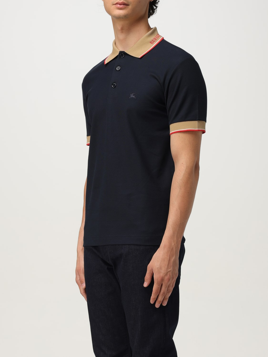 BURBERRY T-SHIRT: T-shirt men Burberry, Blue - Img 3