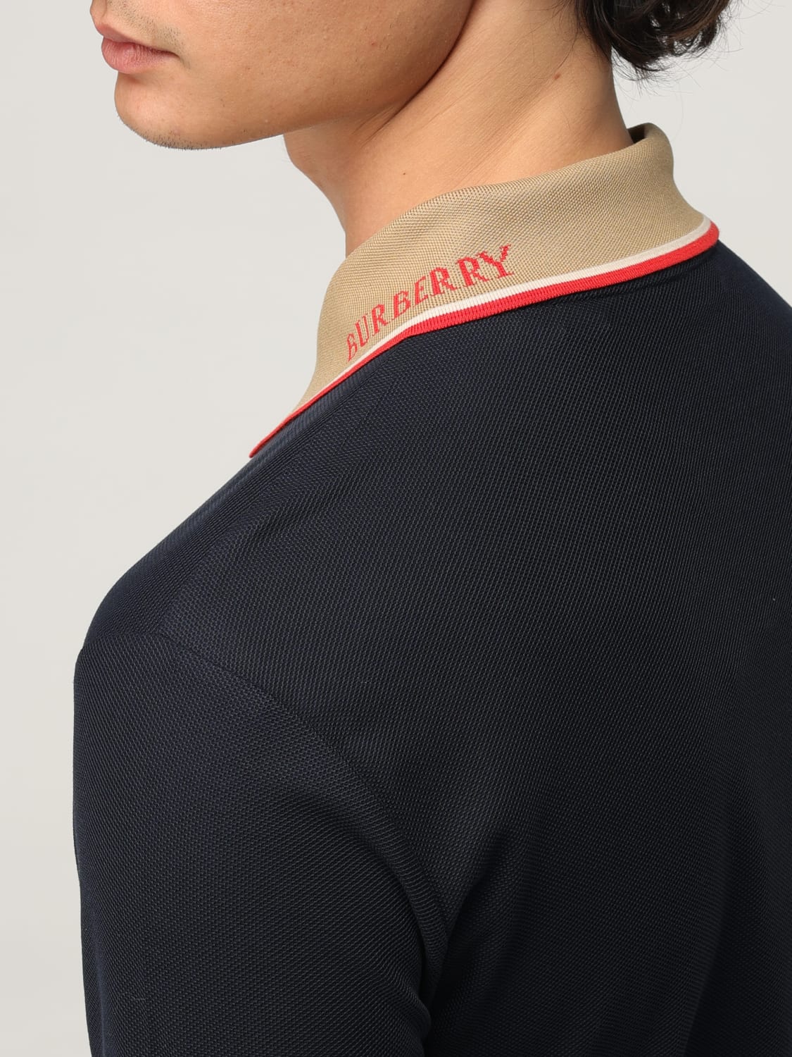 BURBERRY T-SHIRT: T-shirt men Burberry, Blue - Img 4