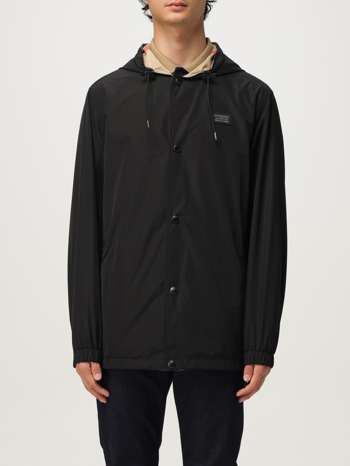 BURBERRY JACKET: Jacket men Burberry, Black - Img 1