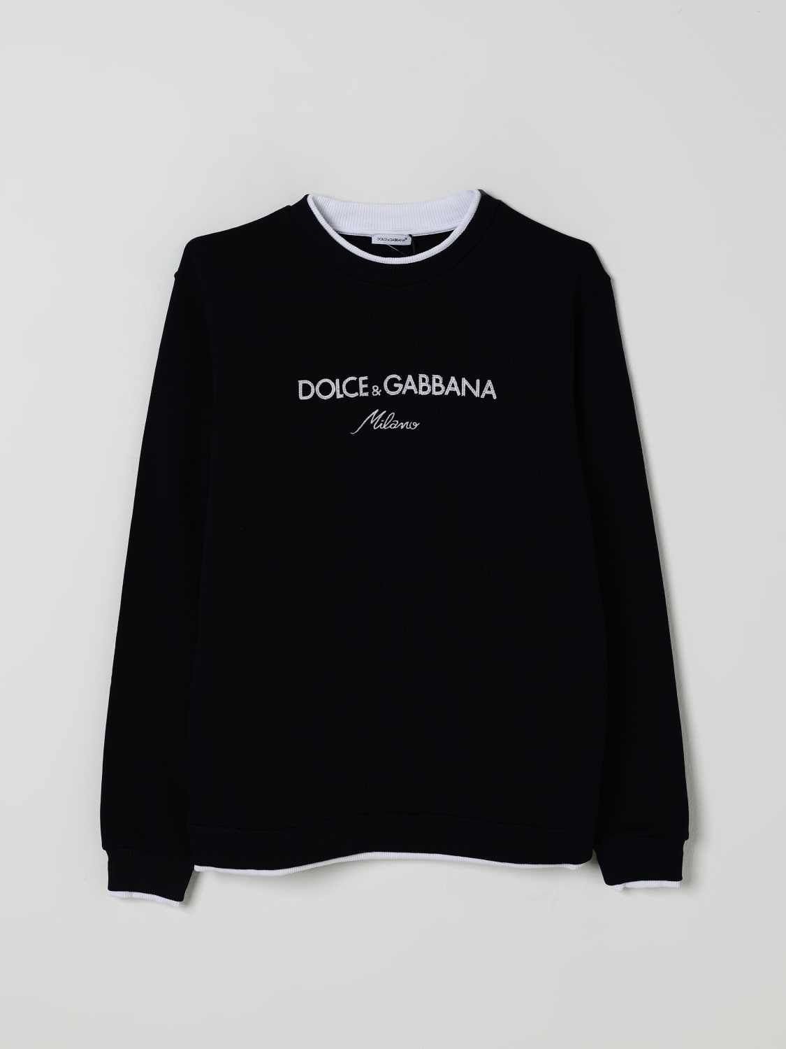 DOLCE & GABBANA SWEATER: Sweater kids Dolce & Gabbana, Blue - Img 1