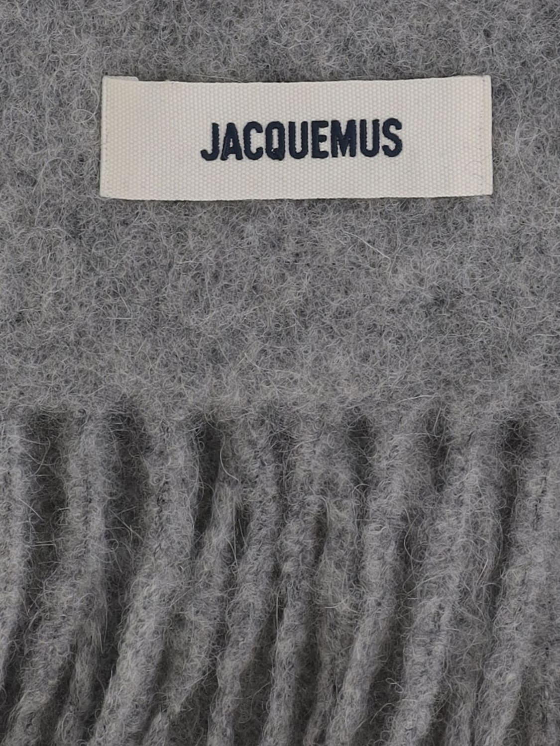 JACQUEMUS BUFANDA: Bufanda mujer Jacquemus, Gris - Img 3