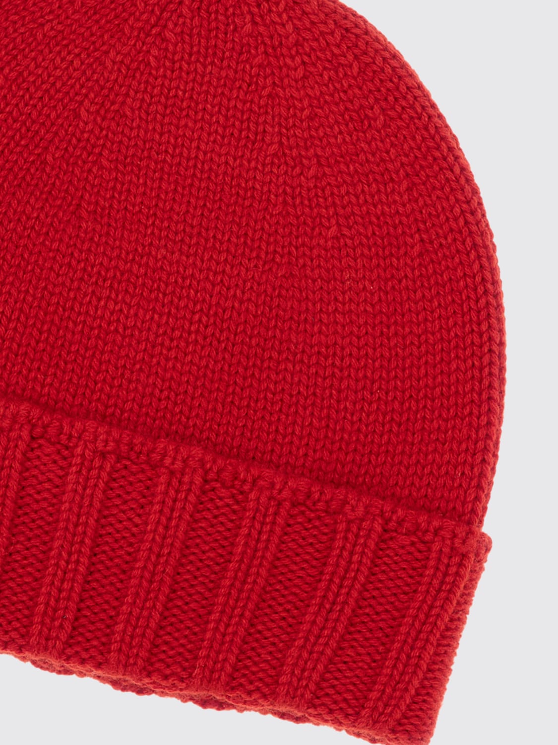 DRUMOHR CAPPELLO: Cappello Drumohr in cashmere a coste , Rosso - Img 2