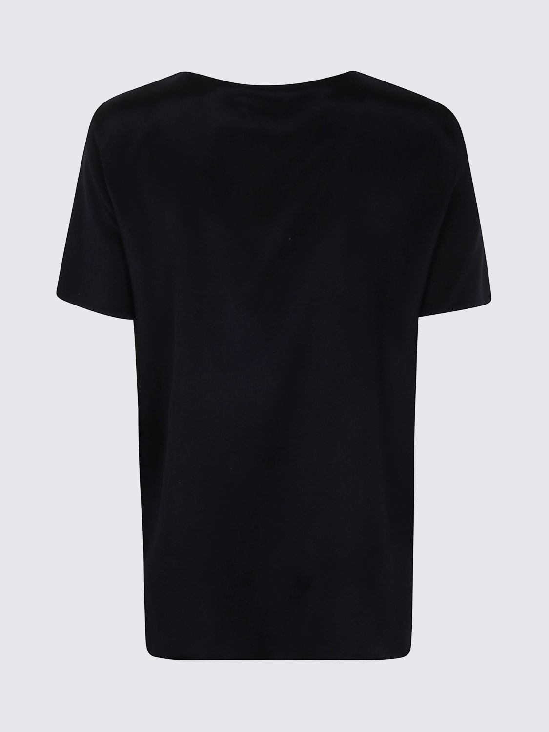 MAX MARA T-SHIRTS: T-shirt in seta Max Mara, Nero - Img 2