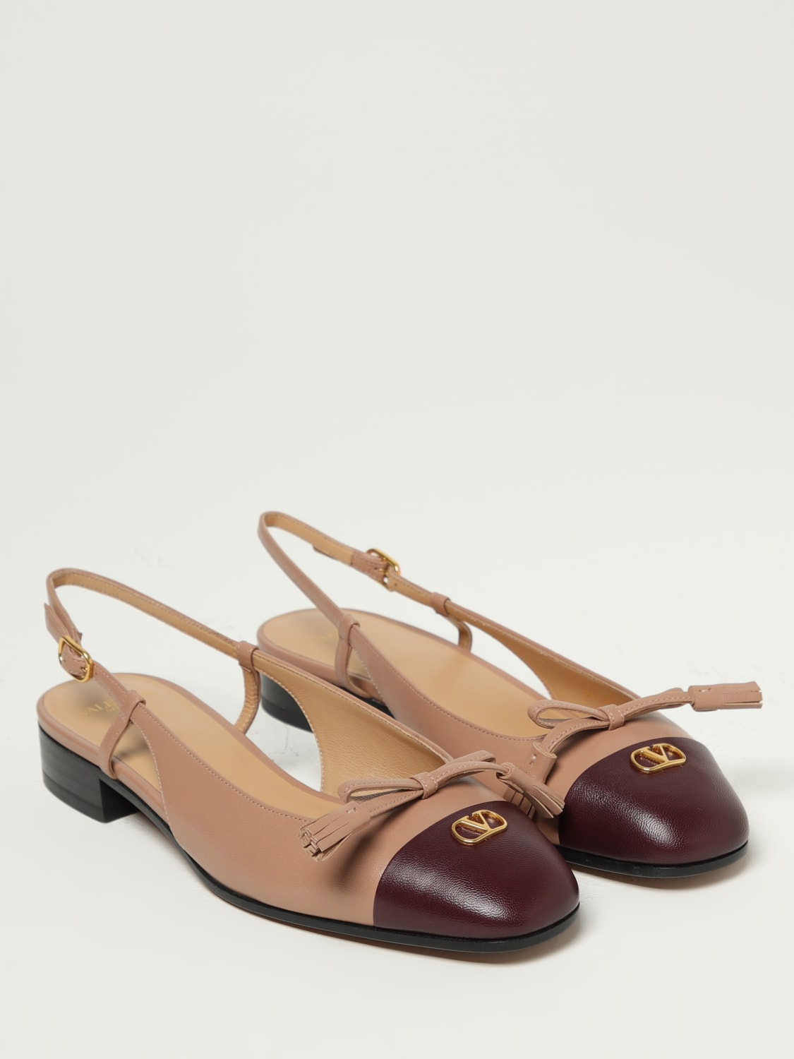 VALENTINO GARAVANI BALLERINE: Ballerina VLogo Signature Valentino Garavani in pelle , Rosa - Img 2