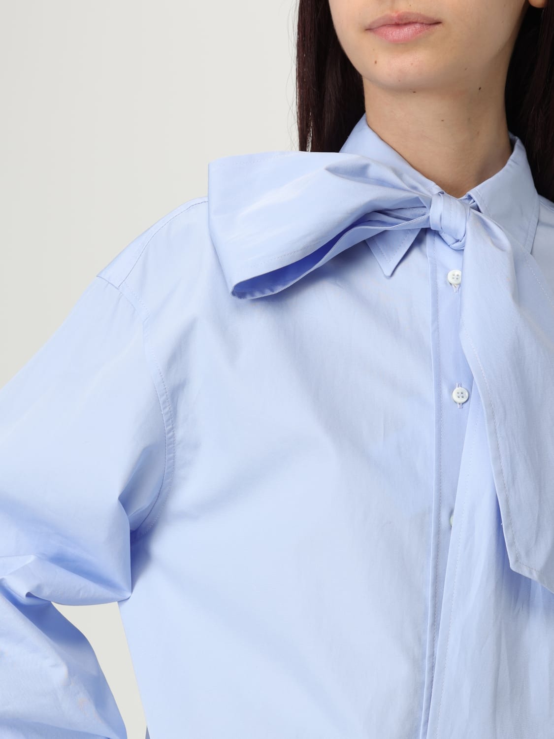 BRUNELLO CUCINELLI CHEMISE: Top femme Brunello Cucinelli, Bleu - Img 5