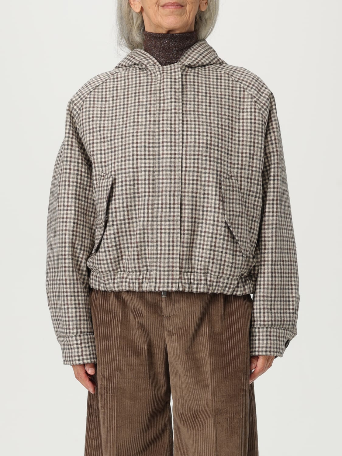 BRUNELLO CUCINELLI JACKET: Jacket woman Brunello Cucinelli, Beige - Img 1