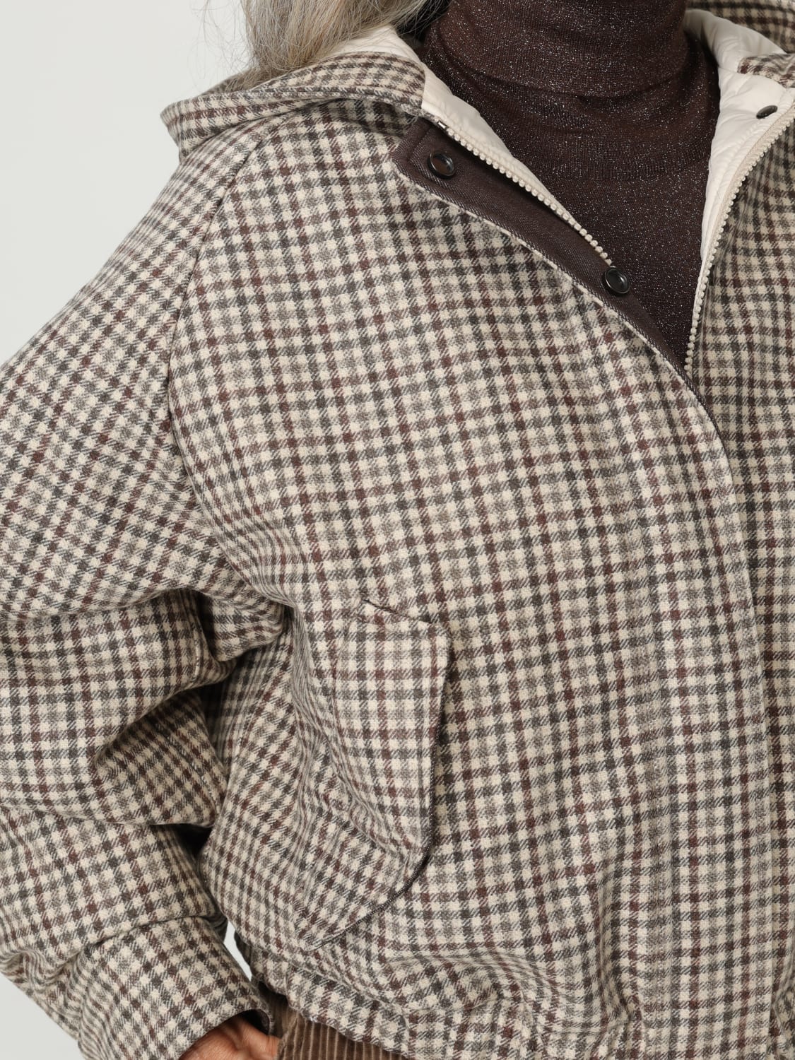 BRUNELLO CUCINELLI JACKET: Jacket woman Brunello Cucinelli, Beige - Img 5