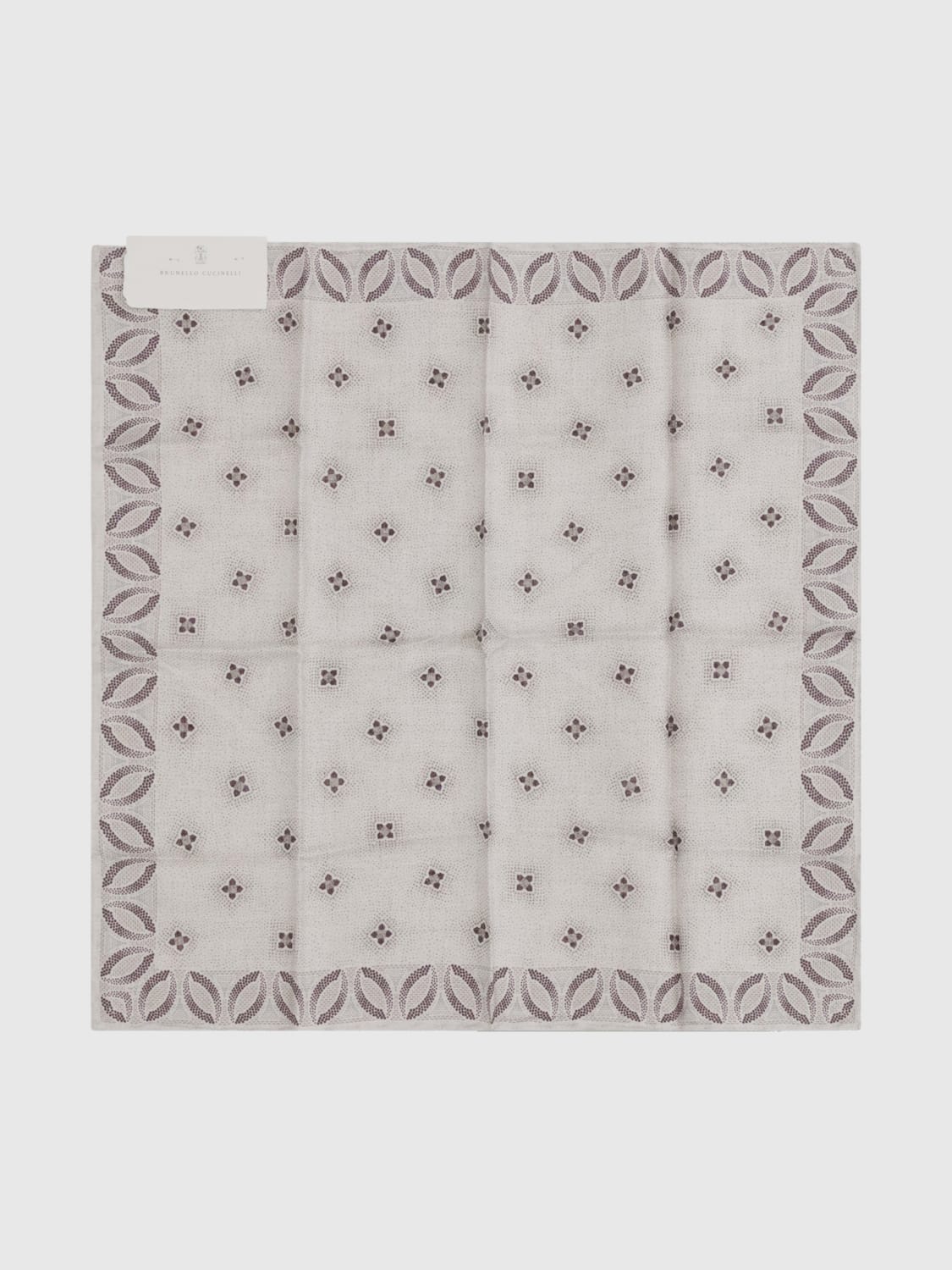 BRUNELLO CUCINELLI POCKET SQUARE: Neck scarf men Brunello Cucinelli, Butter - Img 1